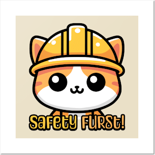 Safety Furst! Cute Osha Cat Pun Posters and Art